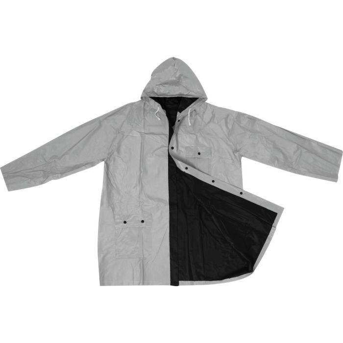 Zweifarbige Wende Regenjacke aus PVC