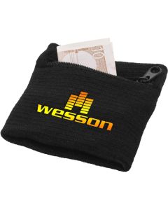 Brisky Schweißband mit Reißverschlusstasche