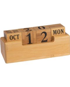 Schreibtischkalender aus Bambus